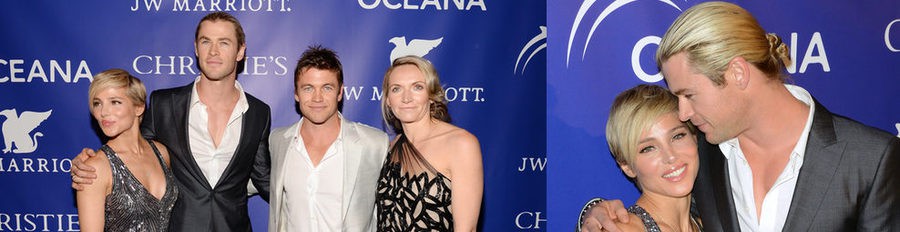 Elsa Pataky, noche solidaria junto a Chris Hemsworth y sus cuñados Luke Hemsworth y Samantha