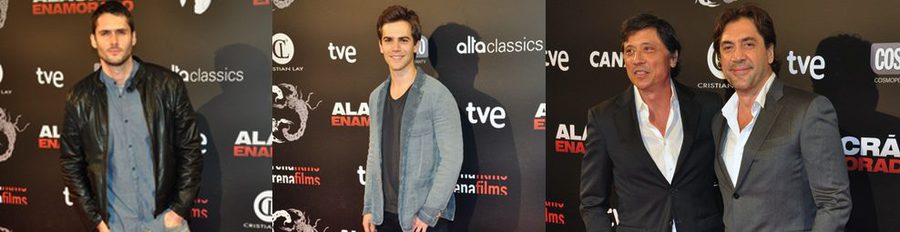 Marc Clotet, Sergio Mur y Maxi Iglesias apoyan a Carlos y Javier Bardem en la premiere de 'Alacrán enamorado'