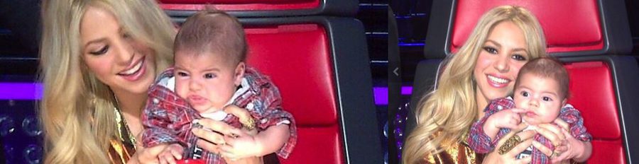 Milan Piqué Mebarak se convierte en un ayudante improvisado de Shakira en 'The Voice'