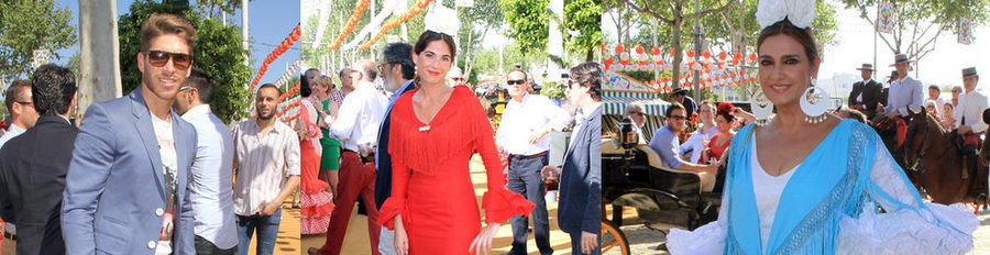 Sergio Ramos, Lourdes Montes, Marina Danko y Raquel Revuelta disfrutan de la Feria de Abril 2013