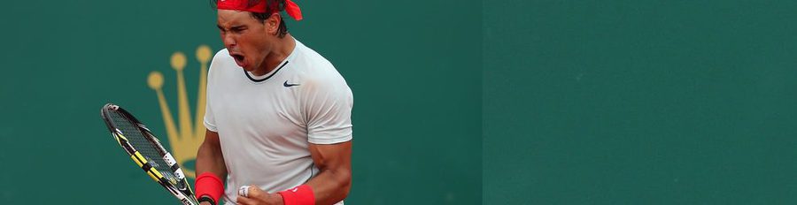 Rafa Nadal sella su pase a la final del Master de Monte-Carlo bajo la atenta mirada de Xisca Perelló