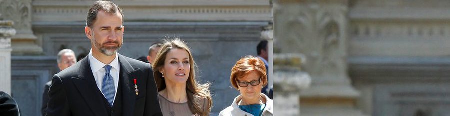 Los Príncipes Felipe y Letizia entregan el Premio Cervantes 2012 a José Manuel Caballero Bonald