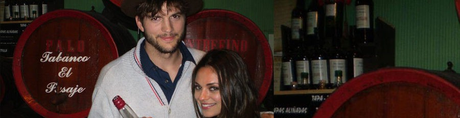 Ashton Kutcher y Mila Kunis disfrutan del vino y el flamenco en Jerez