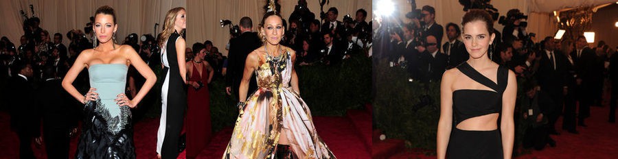 Sarah Jessica Parker, Beyoncé, Emma Watson y Blake Lively pasean por la alfombra roja de la Gala del MET 2013