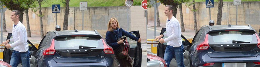 Iñaki Urdangarín y la Infanta Cristina apoyan a sus hijos en un partido de balonmano