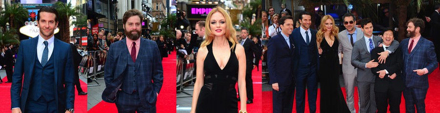 Bradley Cooper, Zach Galifianakis y Heather Graham estrenan 'R3sacón' en Londres