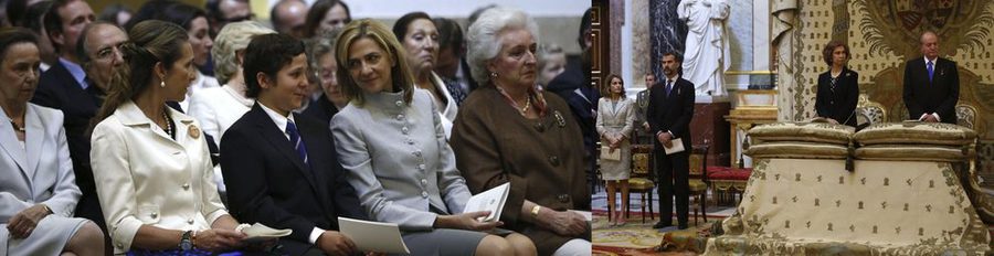 La Infanta Cristina se une a la Familia Real en la misa del centenario del nacimiento del Conde de Barcelona