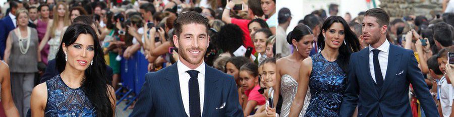 Pilar Rubio y Sergio Ramos pasean su amor por la boda de Alejandro Talavante y Yessica Ramírez