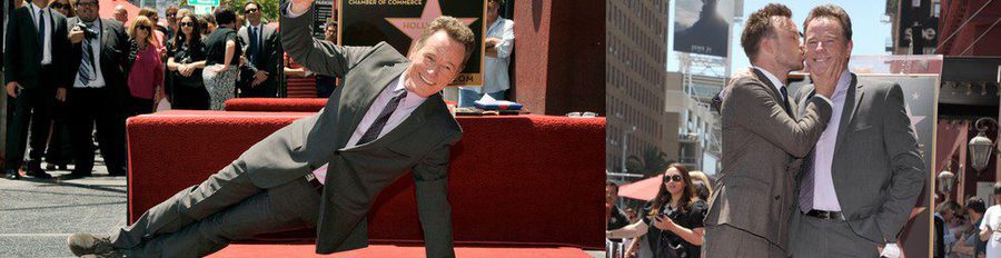 Bryan Cranston estrena su estrella en el Paseo de la Fama arropado por sus compañeros de 'Breaking Bad'