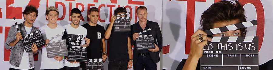 Los One Direction durante la premiere de 'This is Us' en Londres: "Nos hemos esforzado para que os quedéis pasmados"