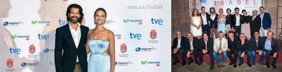 Rodolfo Sancho y Michelle Jenner celebran el estreno de la segunda temporada de 'Isabel' en Granada