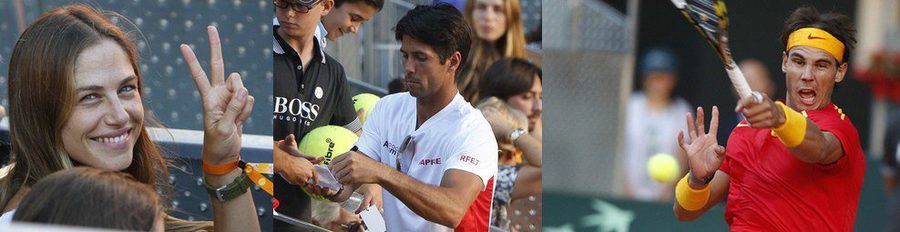 Martina Klein y Fernando Verdasco asistentes de honor a la eliminatoria de la Copa Davis 2013