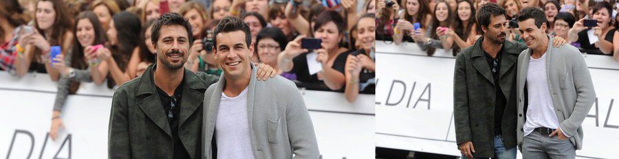 Hugo Silva y Mario Casas arrasan a su llegada al Festival de San Sebastián 2013