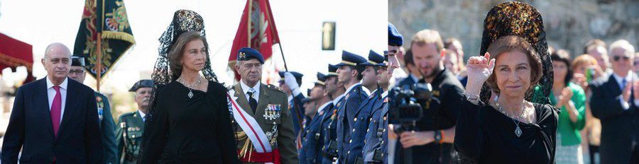 La Reina Sofía preside los actos solemnes celebrados en Badajoz en honor a la Virgen del Pilar