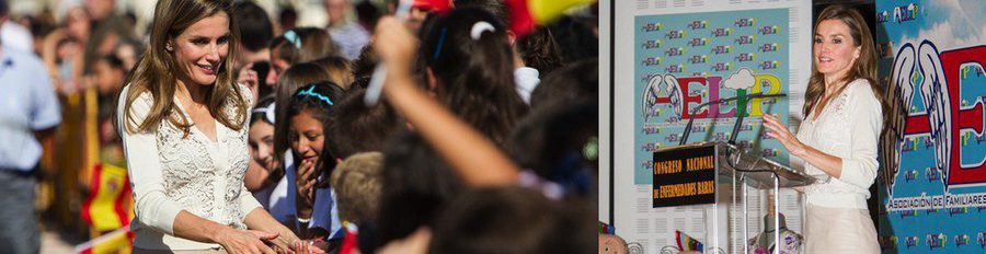 La Princesa Letizia, feliz entre niños en la inauguración del VI Congreso Nacional de Enfermedades Raras