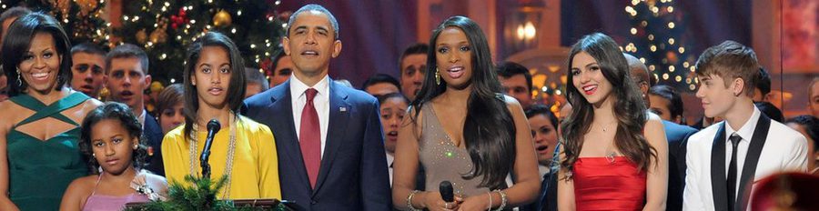 Los Obama, Jennifer Hudson, Victoria Justice y Justin Bieber se unen para cantar en 'Navidad en Washington'