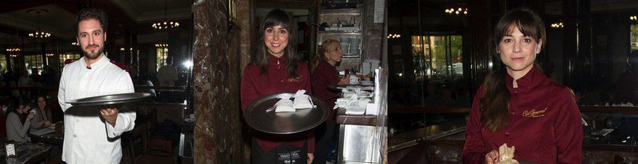 Leonor Watling, Carmen Ruiz, Marta Larralde y Álex Gadea, camareros solidarios por unas horas