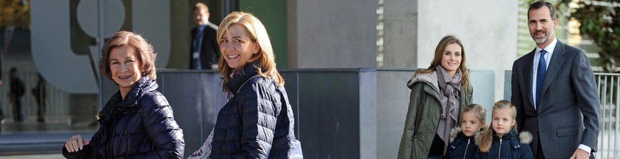 La Infanta Cristina y la Reina Sofía visitan al Rey Juan Carlos, que ya ha caminado por la habitación