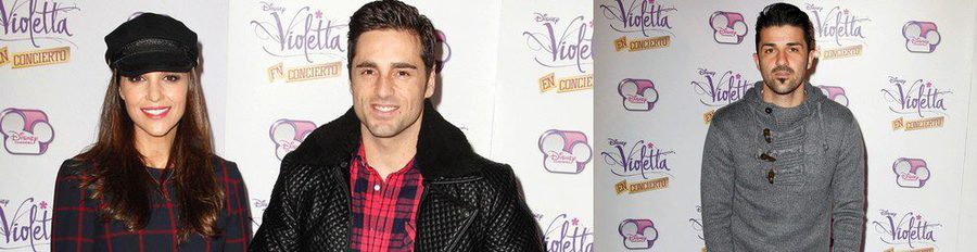 David Villa, Emma García, Paula Echevarría y David Bustamante acuden al concierto de Violetta