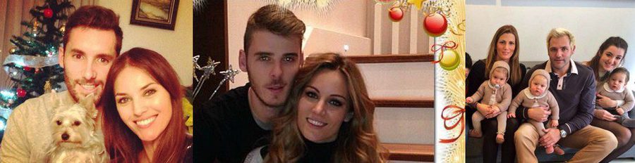 Edurne y David de Gea y Helen Lindes y Rudy Fernández felicitan la Navidad 2013