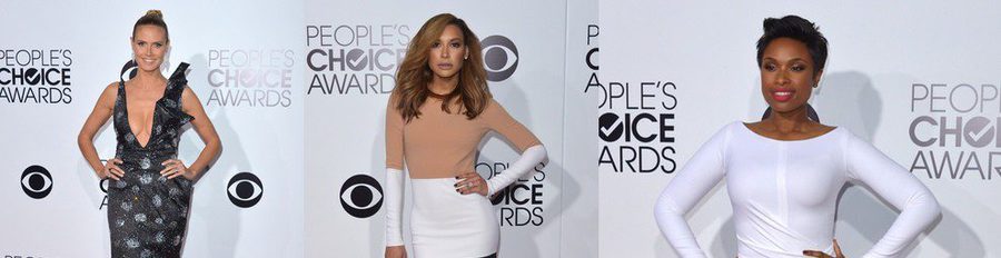 Heidi Klum, Naya Rivera, Jessica Alba y Jennifer Hudson, por la alfombra roja de los People's Choice Awards 2014