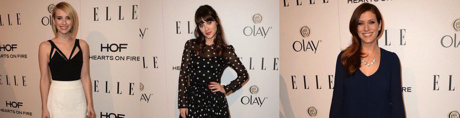 Zooey Deschanel, Emma Roberts y Kate Walsh asisten a la fiesta Elle Mujeres de televisión