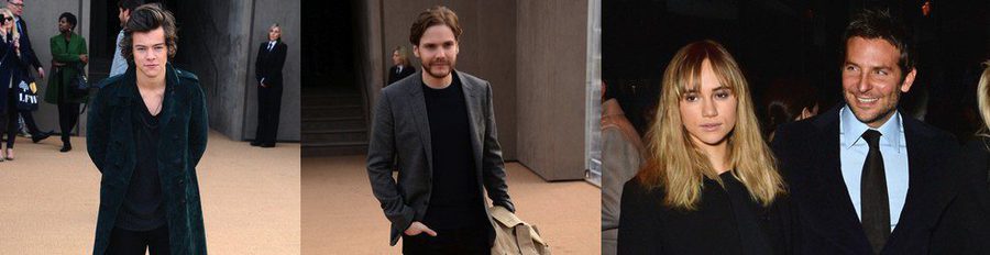 Harry Styles, Naomie Harris, Bradley Cooper y Daniel Brühl, en el front row de la Londres Fashion Week