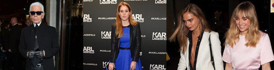 Karl Lagerfeld abre su tienda en Londres junto a Cara Delevingne, Suki Waterhouse y Beatriz de York