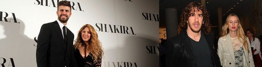 Shakira presenta su nuevo disco en Barcelona arropada por Gerard Piqué, Carles Puyol y Vanesa Lorenzo