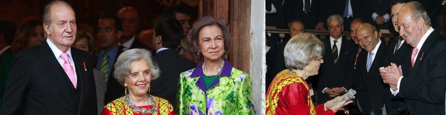 Elena Poniatowska recibe el Premio Cervantes 2014 de manos de los Reyes Juan Carlos y Sofía