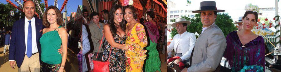 Ana Rosa Quintana, Anabel Pantoja, Raquel Bollo, Fran Rivera y Lourdes Montes viven un día más la Feria de Sevilla 2014