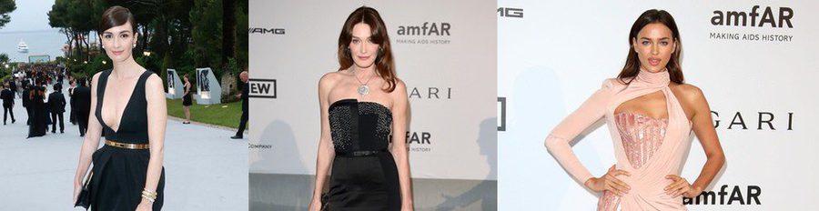 Paz Vega, Irina Shayk, Carla Bruni, Heidi Klum y Lana del Rey acuden a la Gala amFAR de Cannes 2014