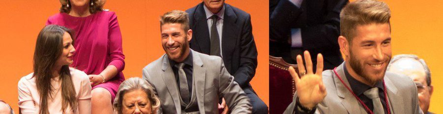 Eva González y Sergio Ramos reciben la Medalla de Oro de Sevilla