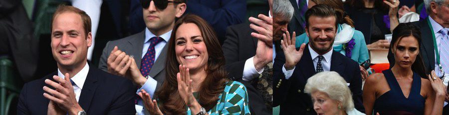 Kate Middleton, Guillermo de Inglaterra y David y Victoria Beckham, testigos de la victoria de Djokovic en Wimbledon 2014