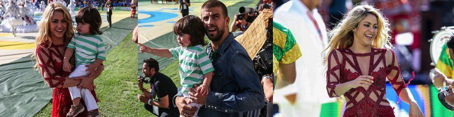 Gerard Piqué y Milan bailaron a ritmo de Shakira en la clausura del Mundial 2014