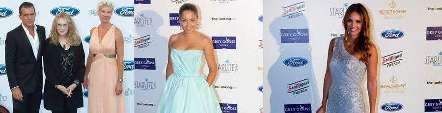 Helen Lindes, Hiba Abouk y Natalia Sánchez acompañan a Antonio Banderas en la Starlite Gala en Marbella