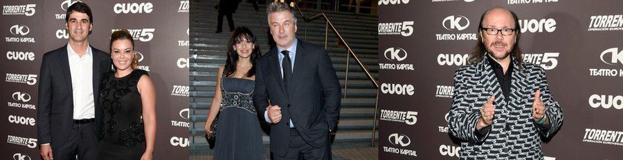 Hilaria Thomas y Marta Hazas arropan a Alec Baldwin, Santiago Segura y Jesulín de Ubrique en el estreno de 'Torrente 5'