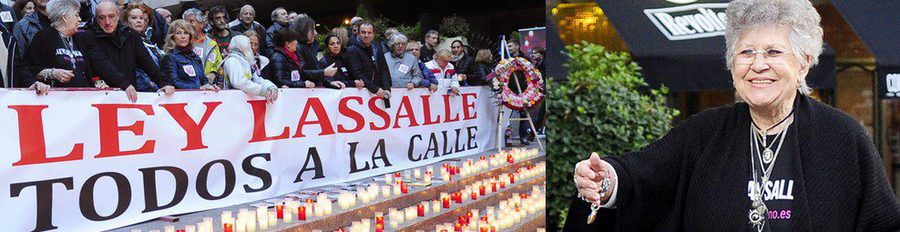 Fran Perea, Antonio Velázquez, Pilar Bardem y Dafne Fernández se manifiestan contra la Ley Lasalle