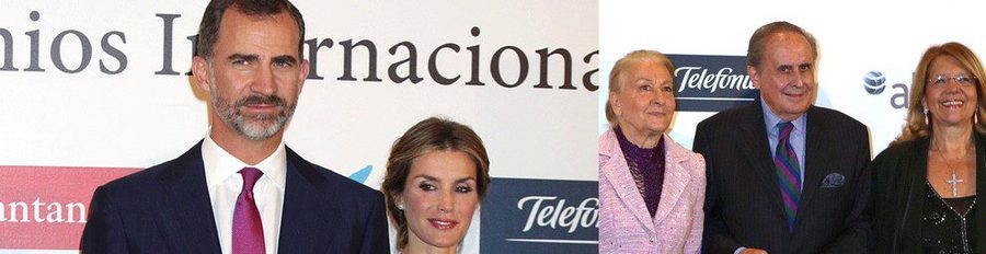 La Reina Letizia coincide con Jaime Peñafiel en la entrega de los Premios Internacionales de Periodismo 2013