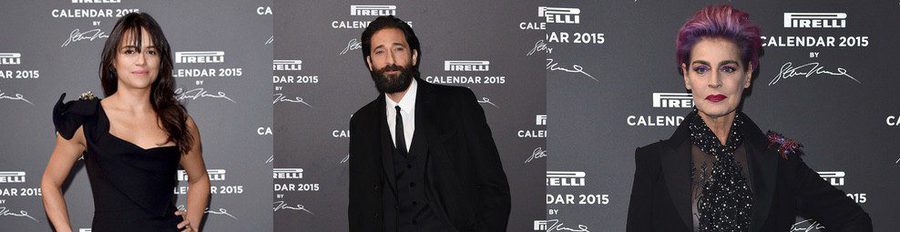 Antonia Dell'Atte, Adrien Brody y Michelle Rodriguez acuden a la presentación del Calendario Pirelli 2015