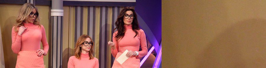 Anna Simon, Marta Hazas y Pilar Rubio se convierten en azafatas del 'Un, dos, tres...' en 'El Hormiguero'