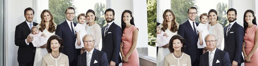 La Familia Real Sueca felicita el año 2015 con una fotografía familiar