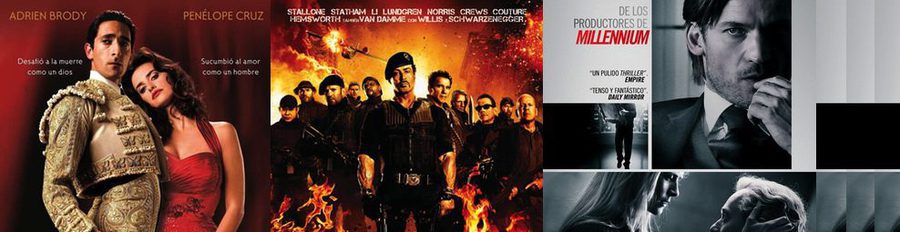 'Los Mercenarios 2' y 'Manolete' con Penélope Cruz y Adrien Brody son los grandes estrenos de la semana