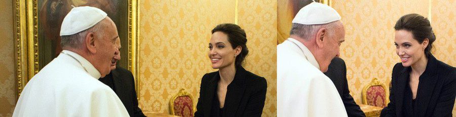 Angelina Jolie se reúne con el Papa Francisco en el Vaticano