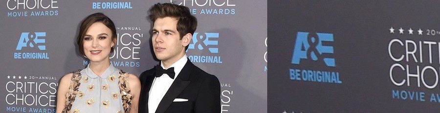 Keira Knightley presume de embarazo y de marido en los Critics' Choice Awards 2015