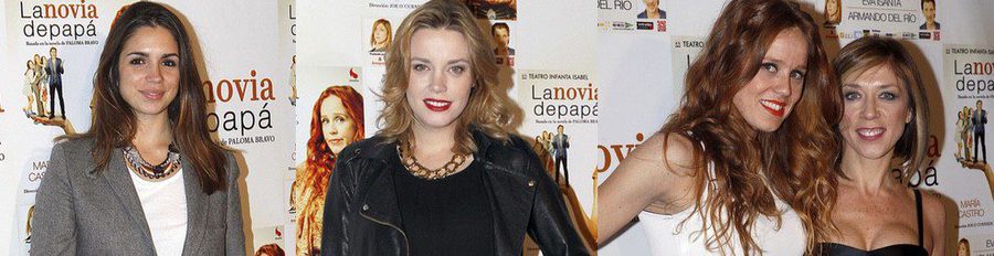 Elena Furiase y Carolina Bang arropan a María Castro y Eva Isanta en el estreno de 'La novia de papá'