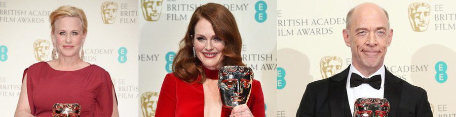 Eddie Redmayne, Julianne Moore, J.K. Simmons y Patricia Arquette, ganadores de los Premios BAFTA 2015