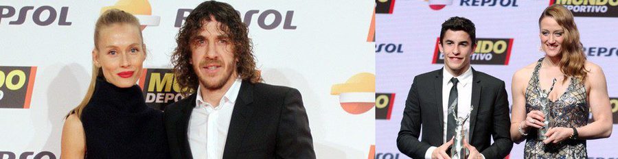 Carles Puyol y Vanesa Lorenzo viven una noche de amor y deporte junto a Mireia Belmonte y Marc Márquez