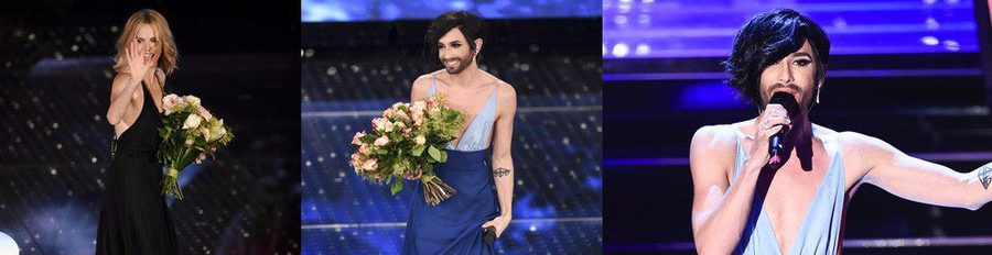 Charlize Theron y Conchita Wurst, duelo de divas en el Festival de Sanremo 2015