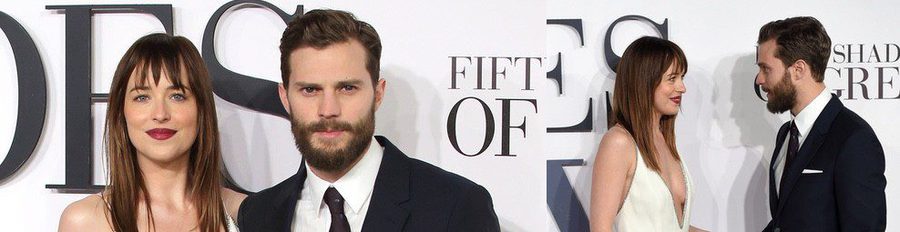 Jamie Dornan y Dakota Johnson pasean sus 'Cincuenta sombras de Grey' por Londres